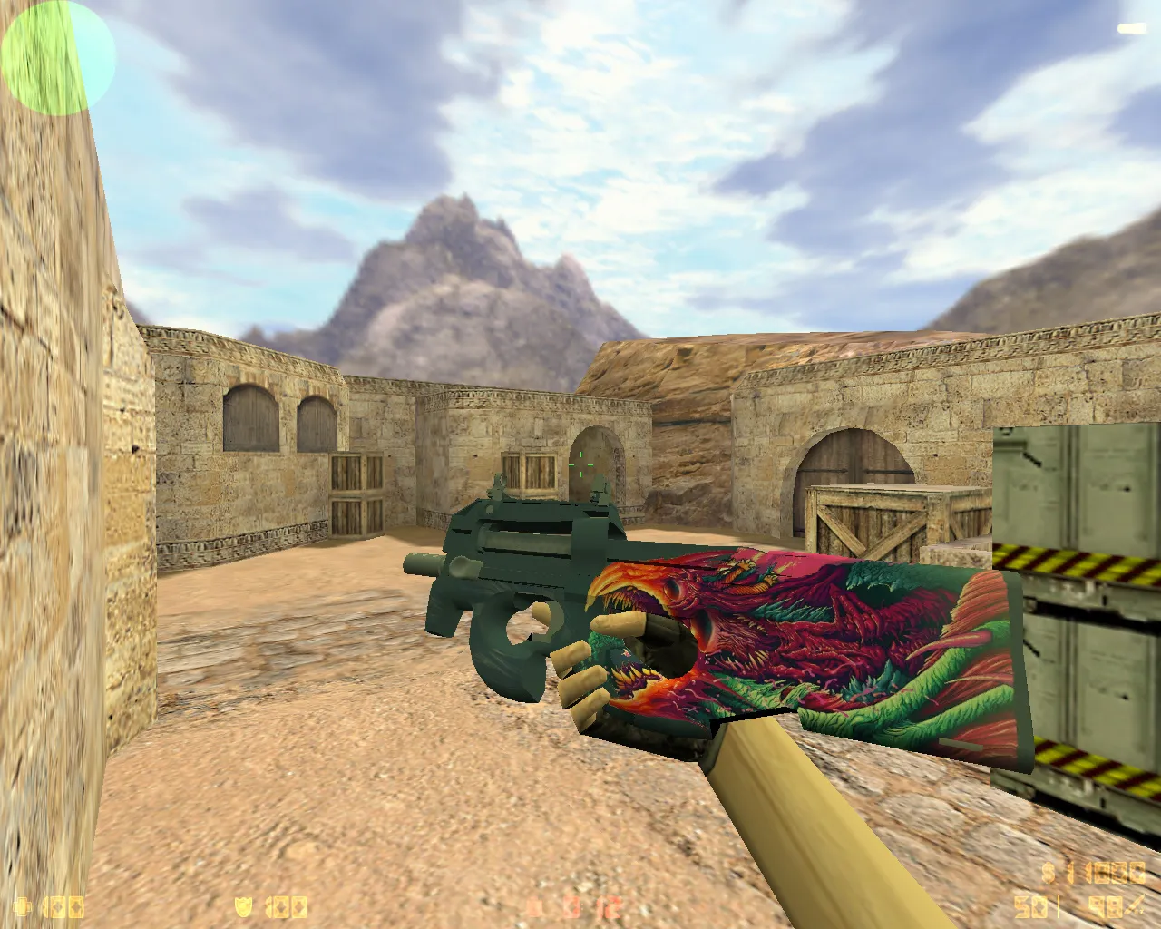 Скриншот  CS 1.6 «Скоростной зверь» — скины, красно-синие модели игроков, темное меню и оптимизированный config