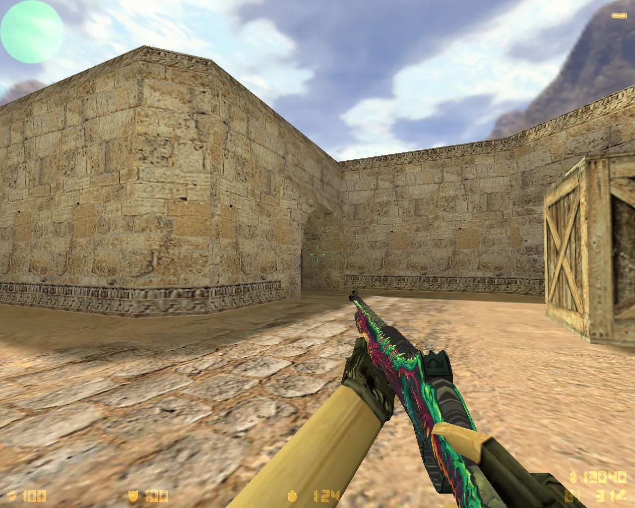 Скриншот  CS 1.6 «Скоростной зверь» — скины, красно-синие модели игроков, темное меню и оптимизированный config