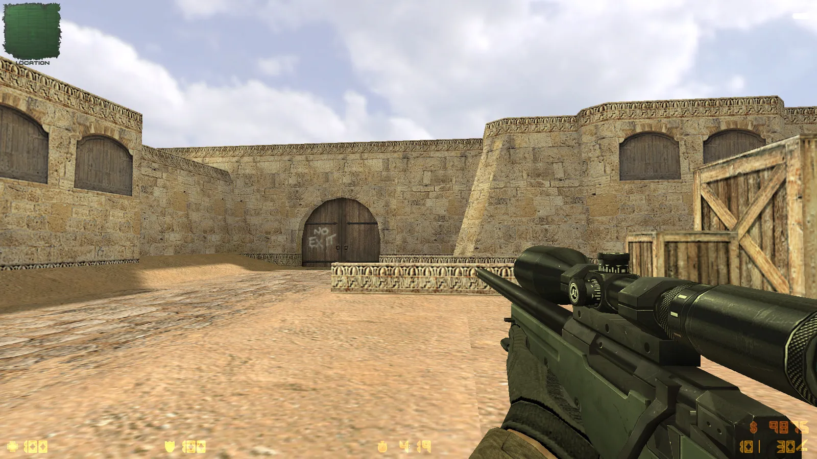 Скриншот  CS 1.6 iPlay: сборка с HD оружием, черным меню, звуками и оптимизированным конфигом