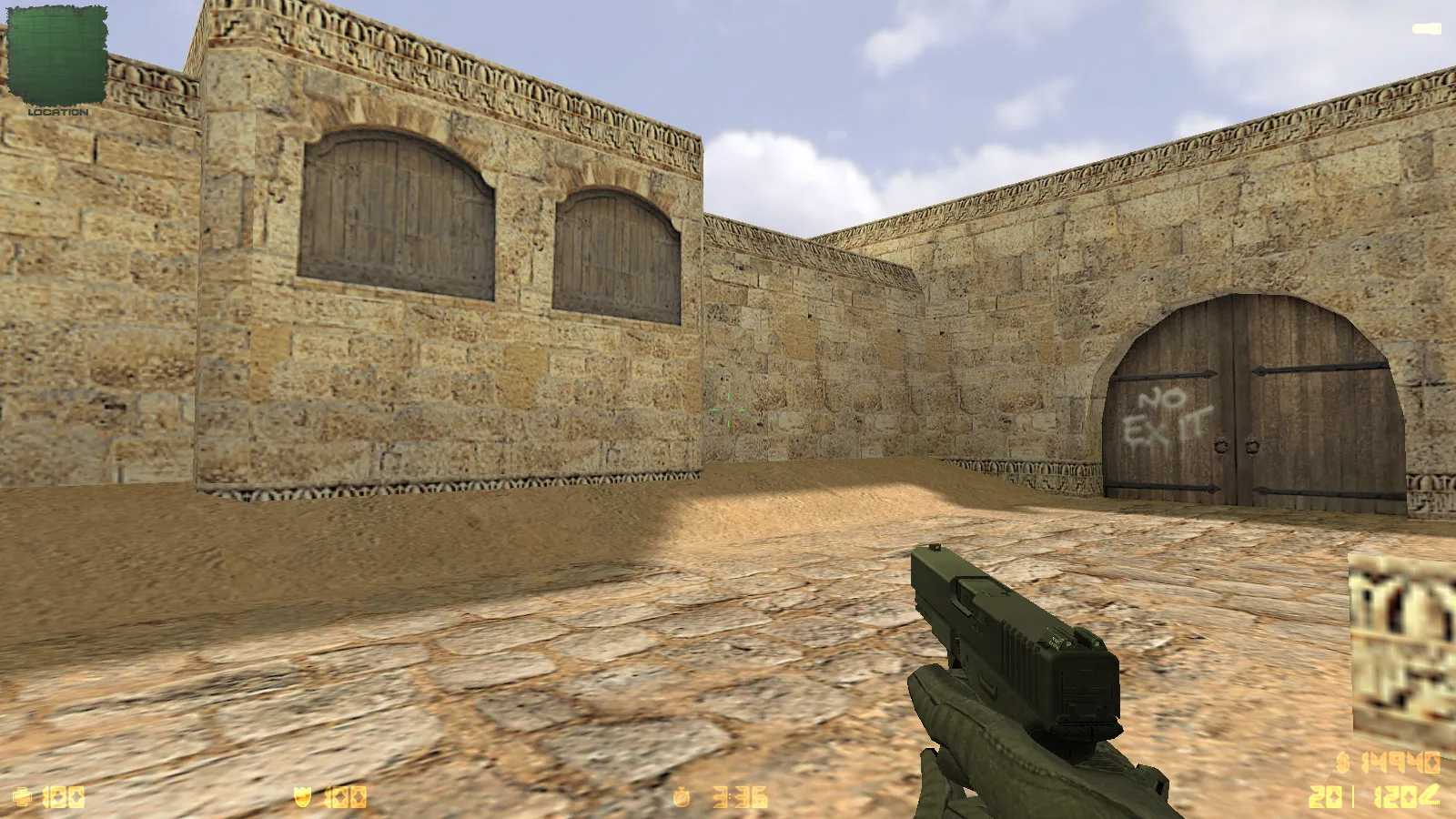 Скриншот  CS 1.6 iPlay: сборка с HD оружием, черным меню, звуками и оптимизированным конфигом