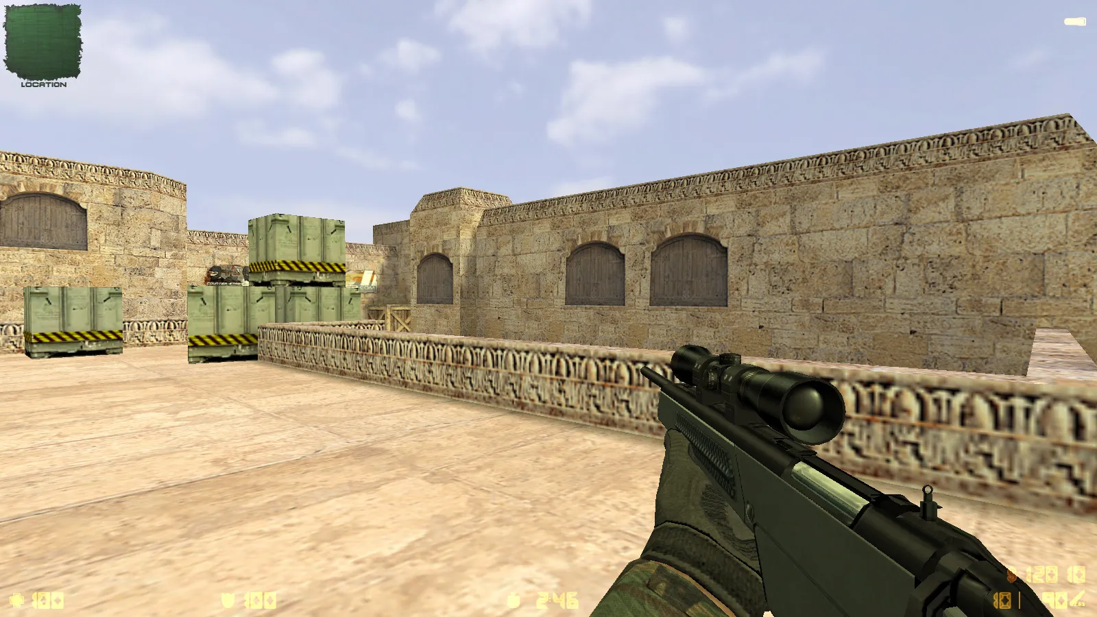 Скриншот  CS 1.6 iPlay: сборка с HD оружием, черным меню, звуками и оптимизированным конфигом