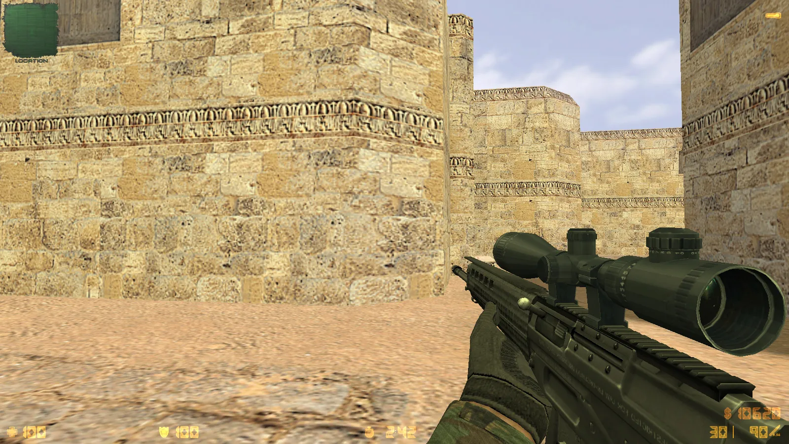 Скриншот  CS 1.6 iPlay: сборка с HD оружием, черным меню, звуками и оптимизированным конфигом