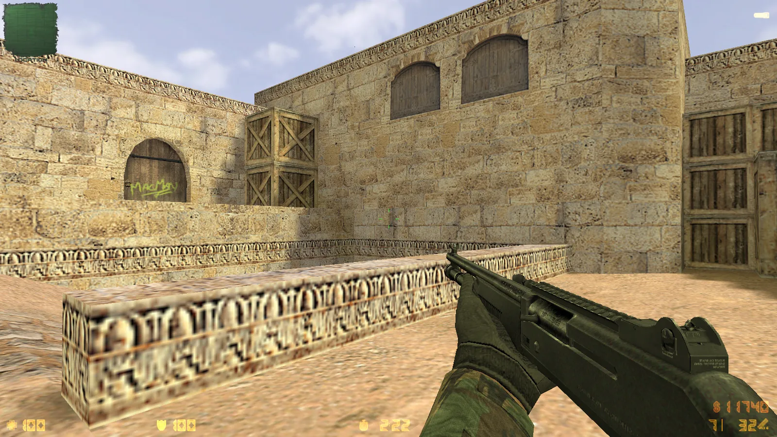 Скриншот  CS 1.6 iPlay: сборка с HD оружием, черным меню, звуками и оптимизированным конфигом