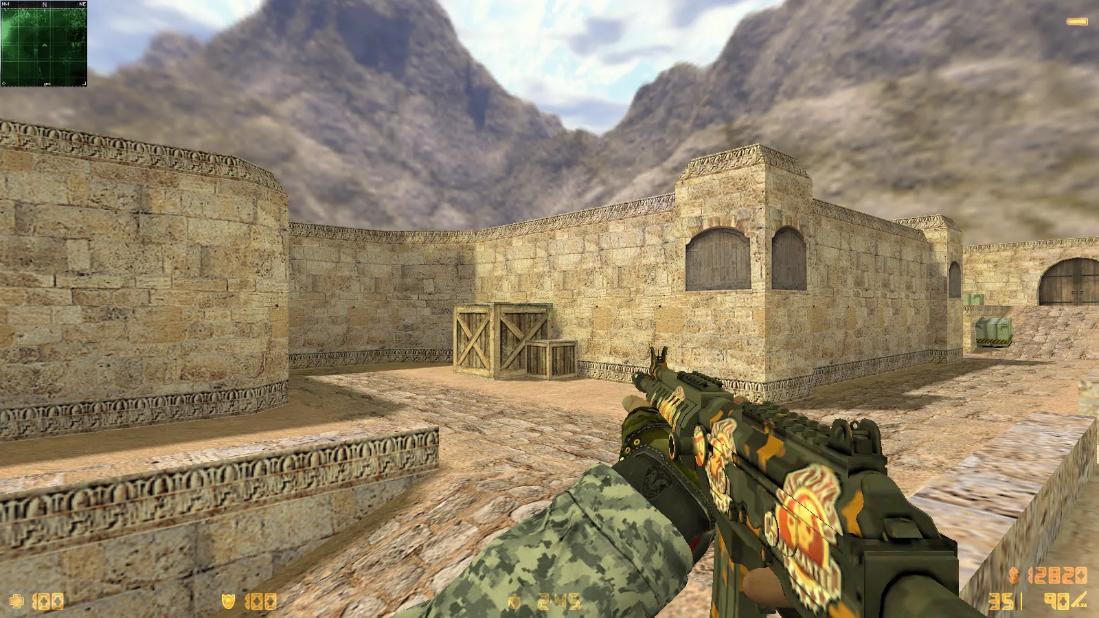 Скриншот  CS 1.6 Улучшенная сборка: оптимизация, чистый config.cfg, защита от MasterServer-подмены, Steam/Non-Steam, рейты 100k