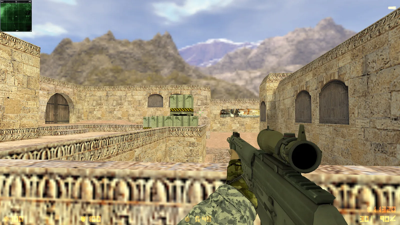 Скриншот  CS 1.6 Улучшенная сборка: оптимизация, чистый config.cfg, защита от MasterServer-подмены, Steam/Non-Steam, рейты 100k