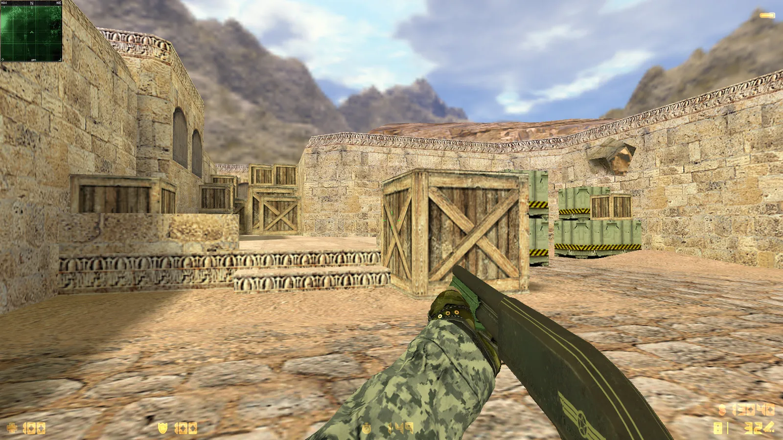 Скриншот  CS 1.6 Улучшенная сборка: оптимизация, чистый config.cfg, защита от MasterServer-подмены, Steam/Non-Steam, рейты 100k