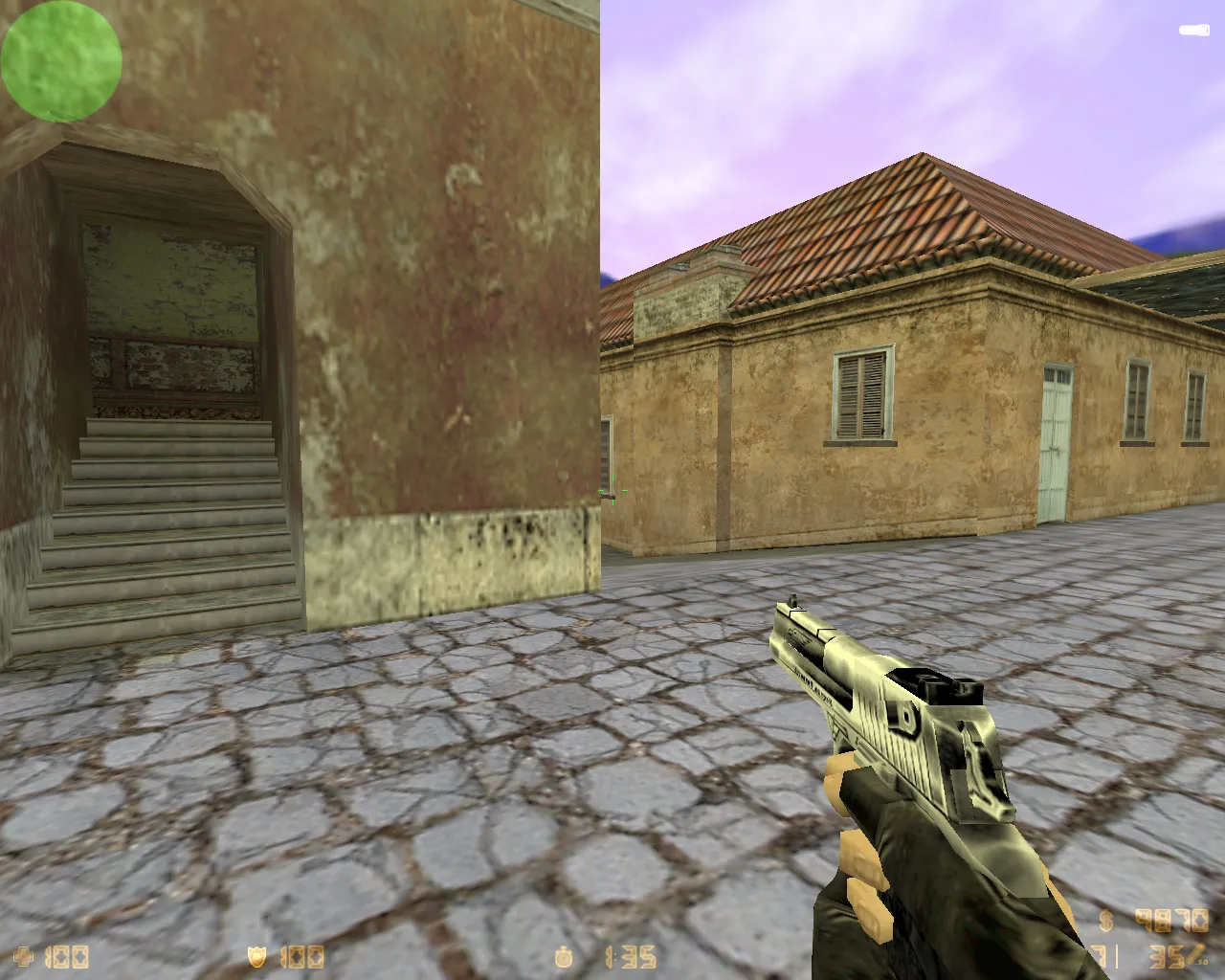 Скриншот  CS 1.6 Инфекция: тематические модели L33T и GIGN в масках, темная тема меню, фон, оптимизированный конфиг