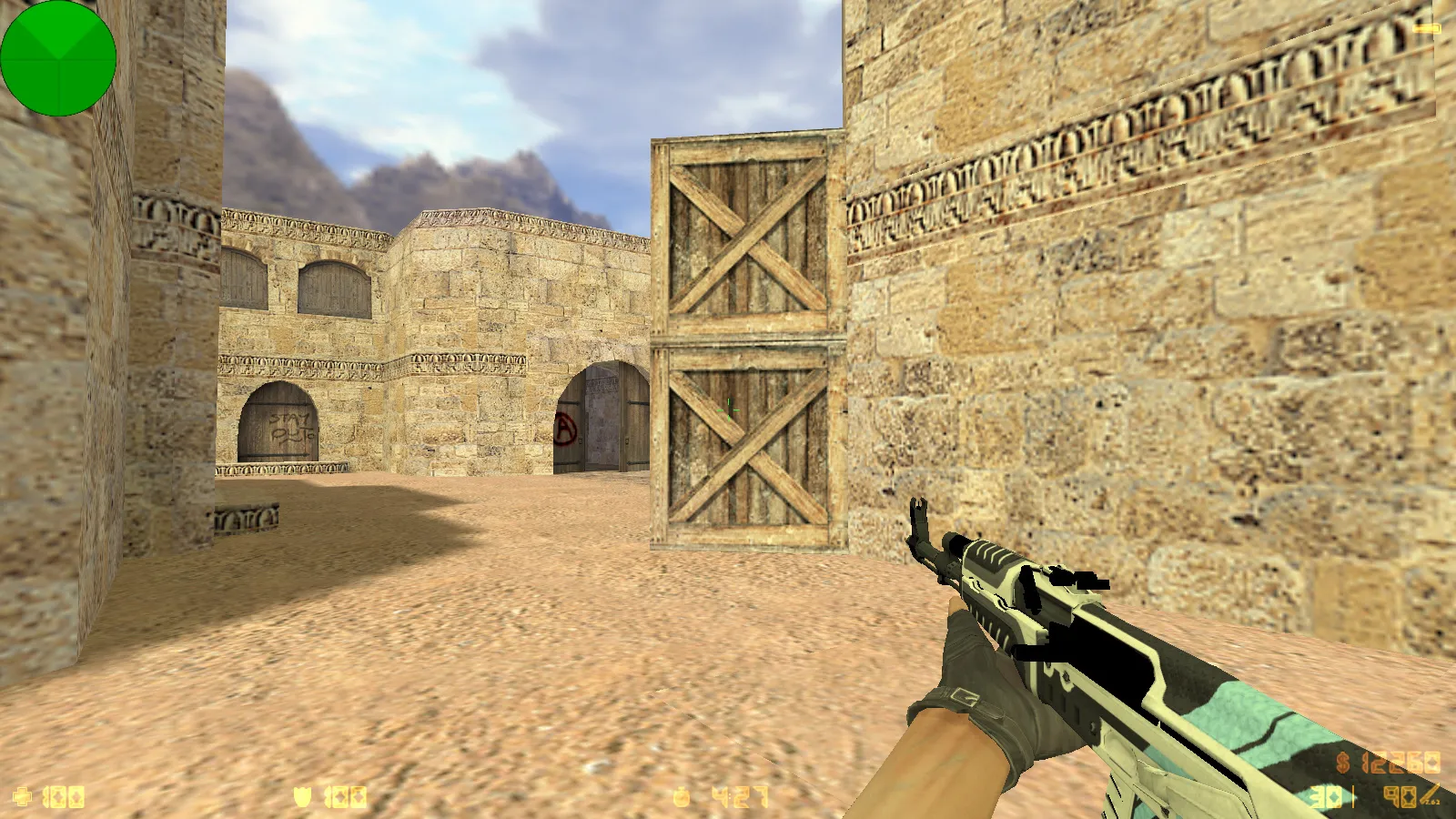 Скриншот CS 1.6 от Infi1337: блогерская сборка с v_/p_/w_ оружием, скинами, звуками, музыкой и оптимизированным конфигом