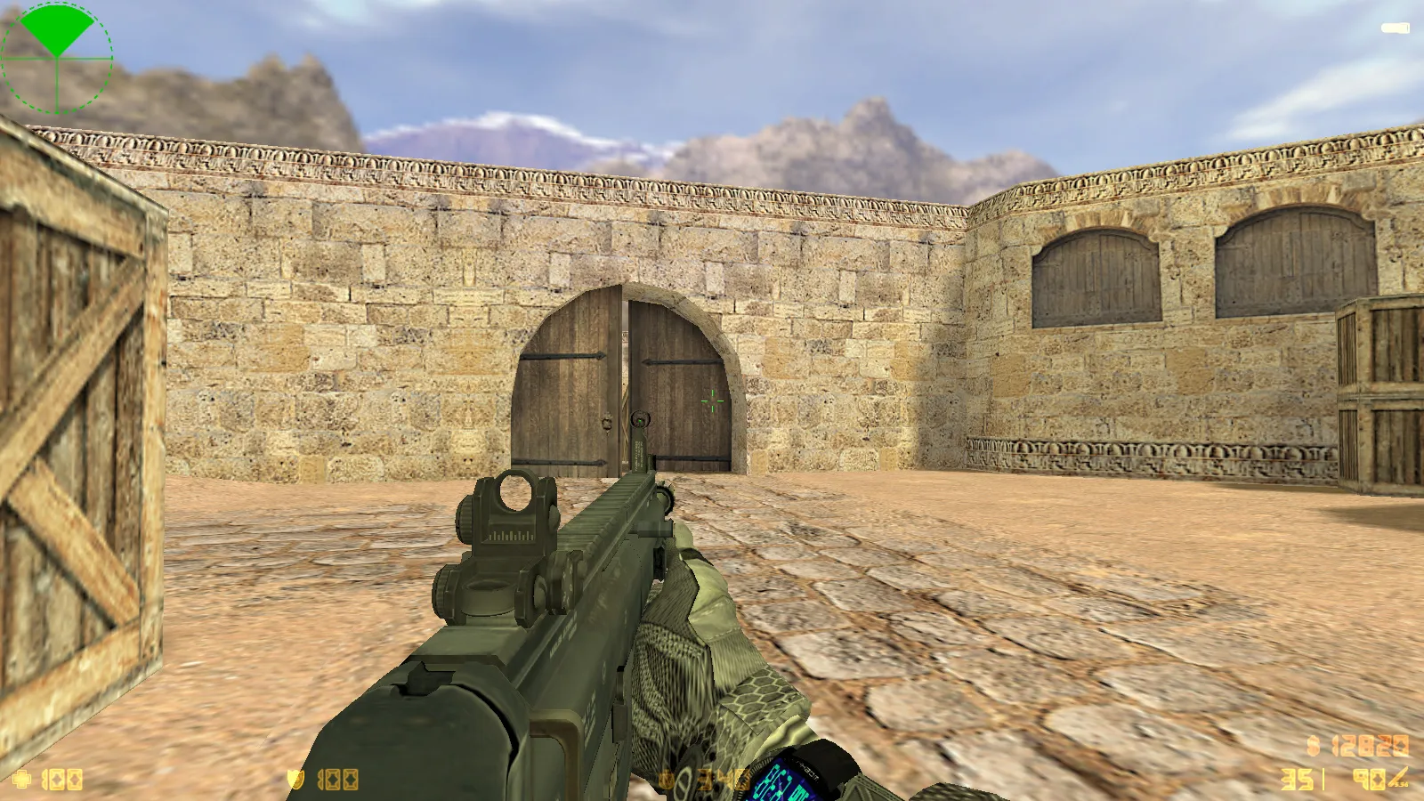 Скриншот  CS 1.6 Insane — сборка с 29 моделями оружия, темным меню, новыми перчатками, звуками и оптимизированным config.cfg