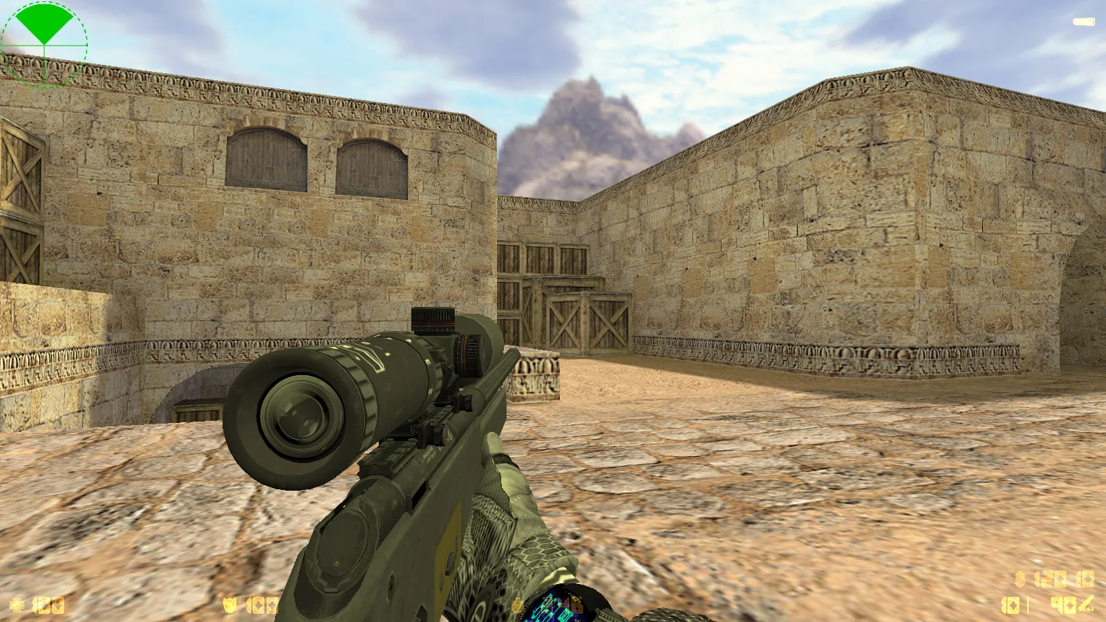 Скриншот  CS 1.6 Insane — сборка с 29 моделями оружия, темным меню, новыми перчатками, звуками и оптимизированным config.cfg