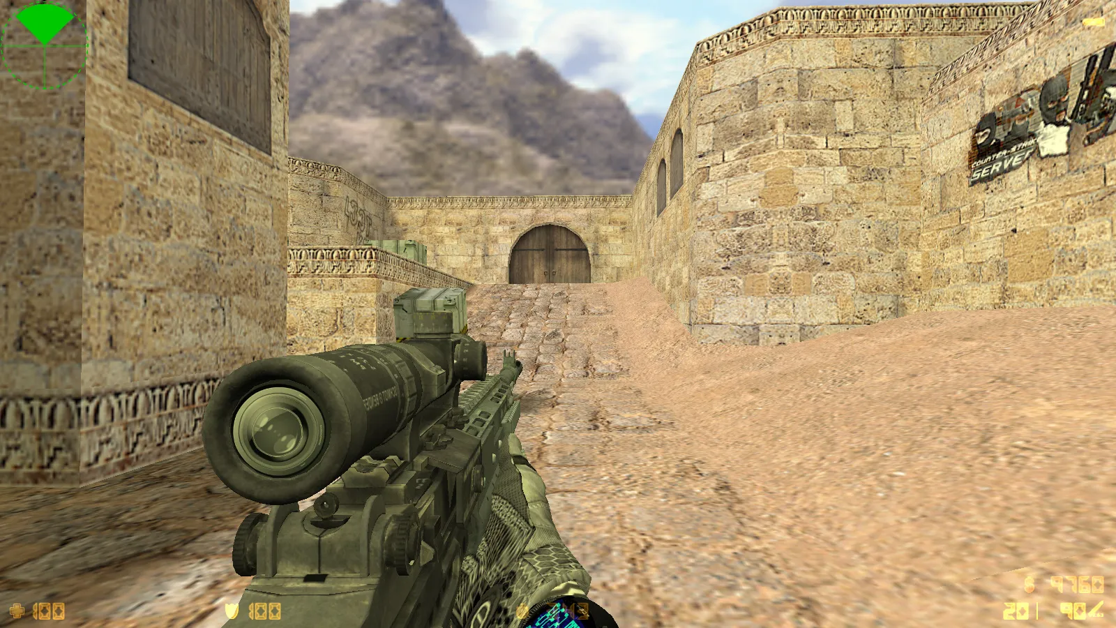 Скриншот  CS 1.6 Insane — сборка с 29 моделями оружия, темным меню, новыми перчатками, звуками и оптимизированным config.cfg