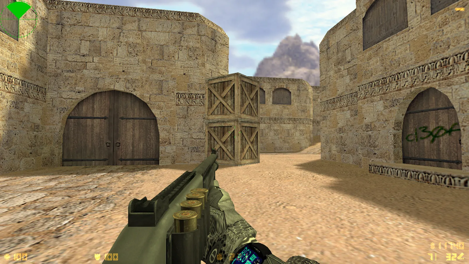 Скриншот  CS 1.6 Insane — сборка с 29 моделями оружия, темным меню, новыми перчатками, звуками и оптимизированным config.cfg