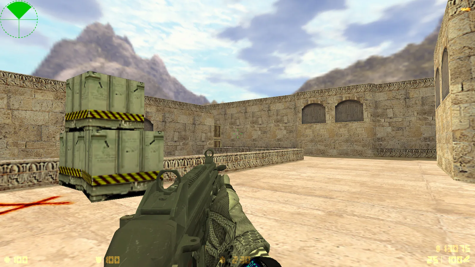 Скриншот  CS 1.6 Insane — сборка с 29 моделями оружия, темным меню, новыми перчатками, звуками и оптимизированным config.cfg