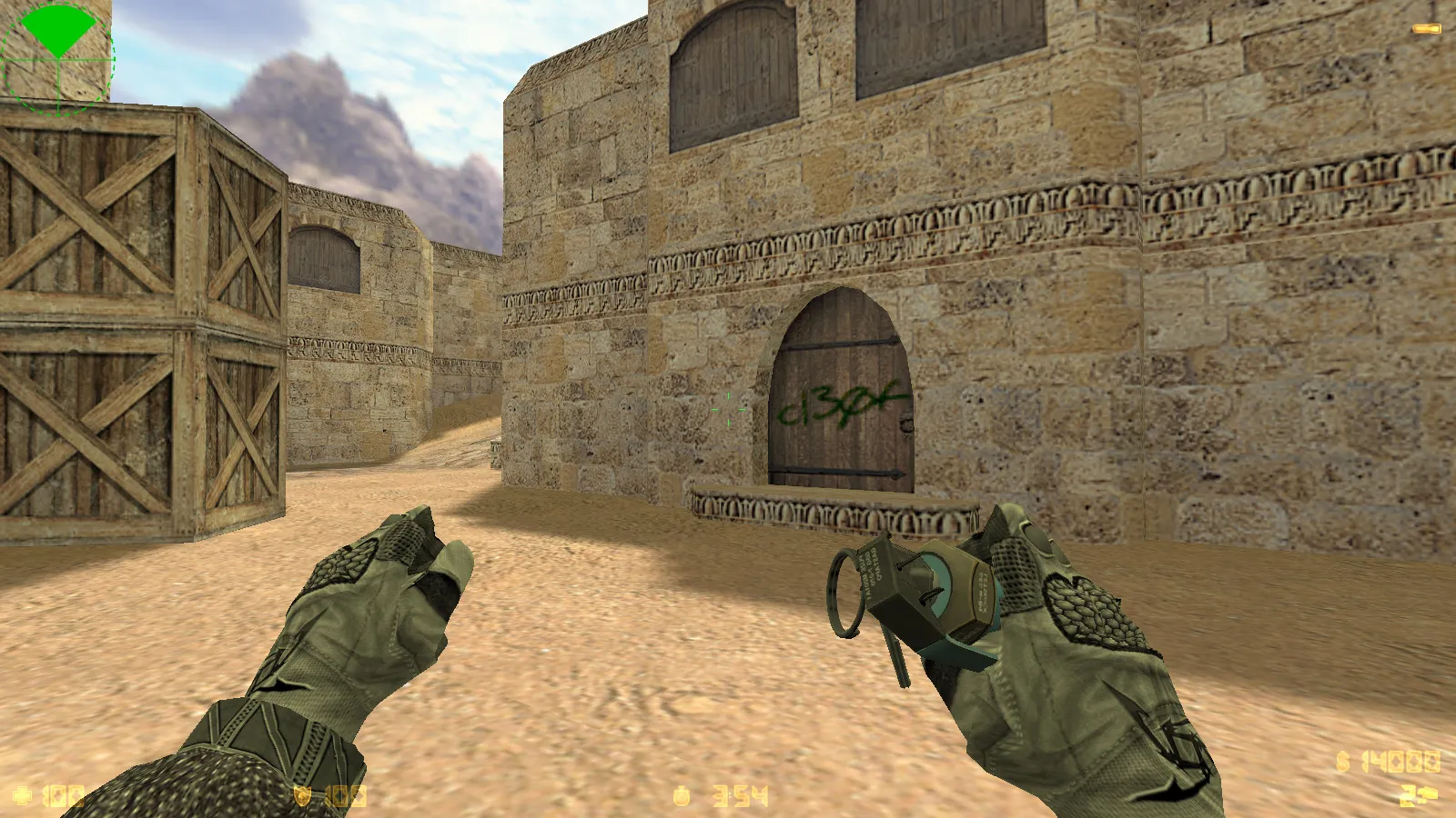 Скриншот  CS 1.6 Insane — сборка с 29 моделями оружия, темным меню, новыми перчатками, звуками и оптимизированным config.cfg