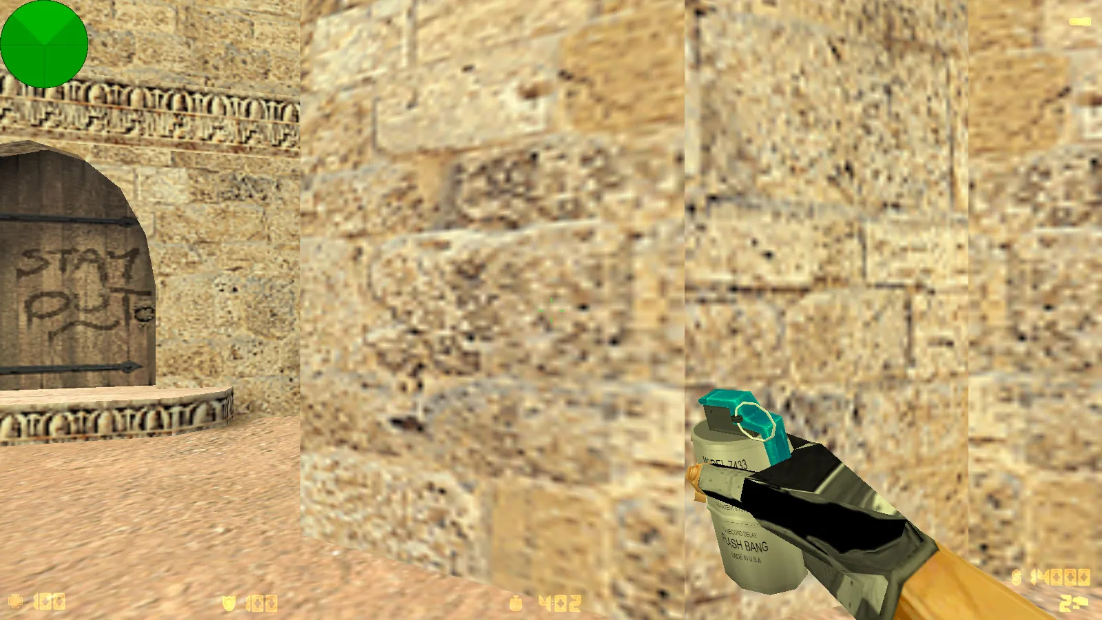 Скриншот  CS 1.6 от JERRY: блогерская сборка с CS2-скинами, звуками, музыкой меню и стабильным FPS