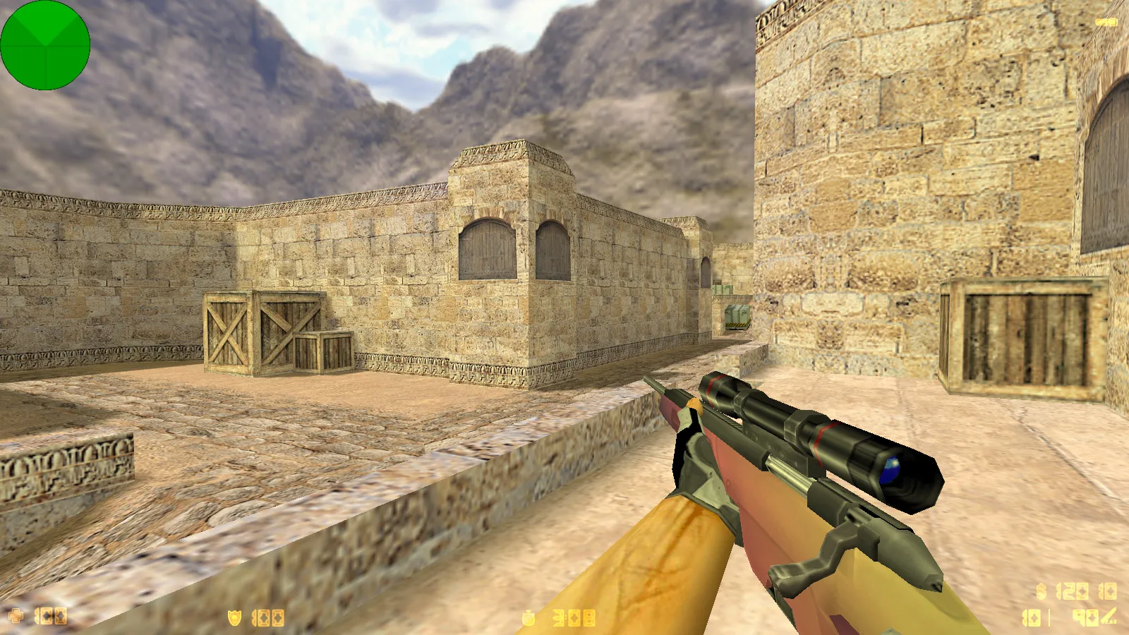 Скриншот  CS 1.6 от JERRY: блогерская сборка с CS2-скинами, звуками, музыкой меню и стабильным FPS