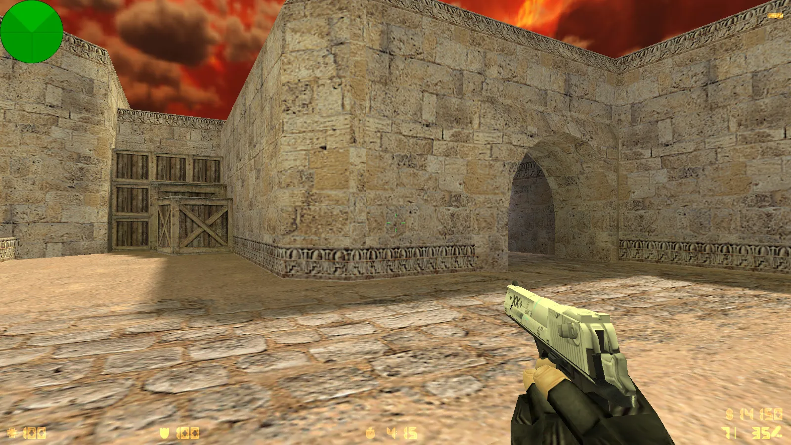 Скриншот  CS 1.6 от Kartes10fps: сборка с 8 обновлениями, скины, бомба, красно-черное меню и оптимизированный конфиг