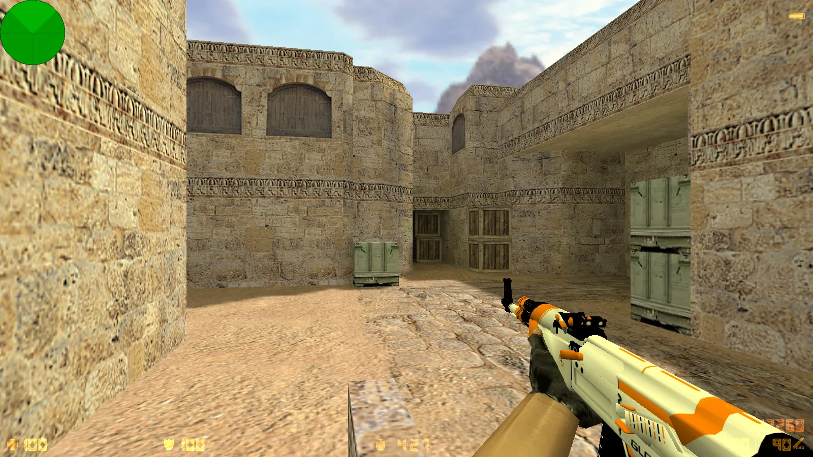 Скриншот CS 1.6 от Ker1k Show: блогерская сборка, скины, черное меню, музыка и оптимизированный конфиг