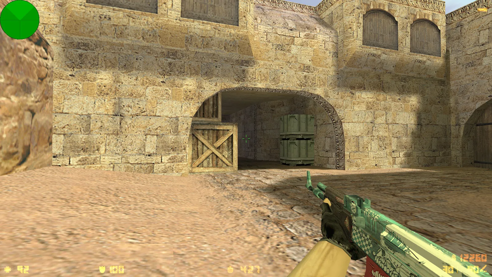 Скриншот CS 1.6 от Kerdik Show: блогерская сборка с 15 скинами, красно-синими моделями, темным меню и оптимизированным config.cfg