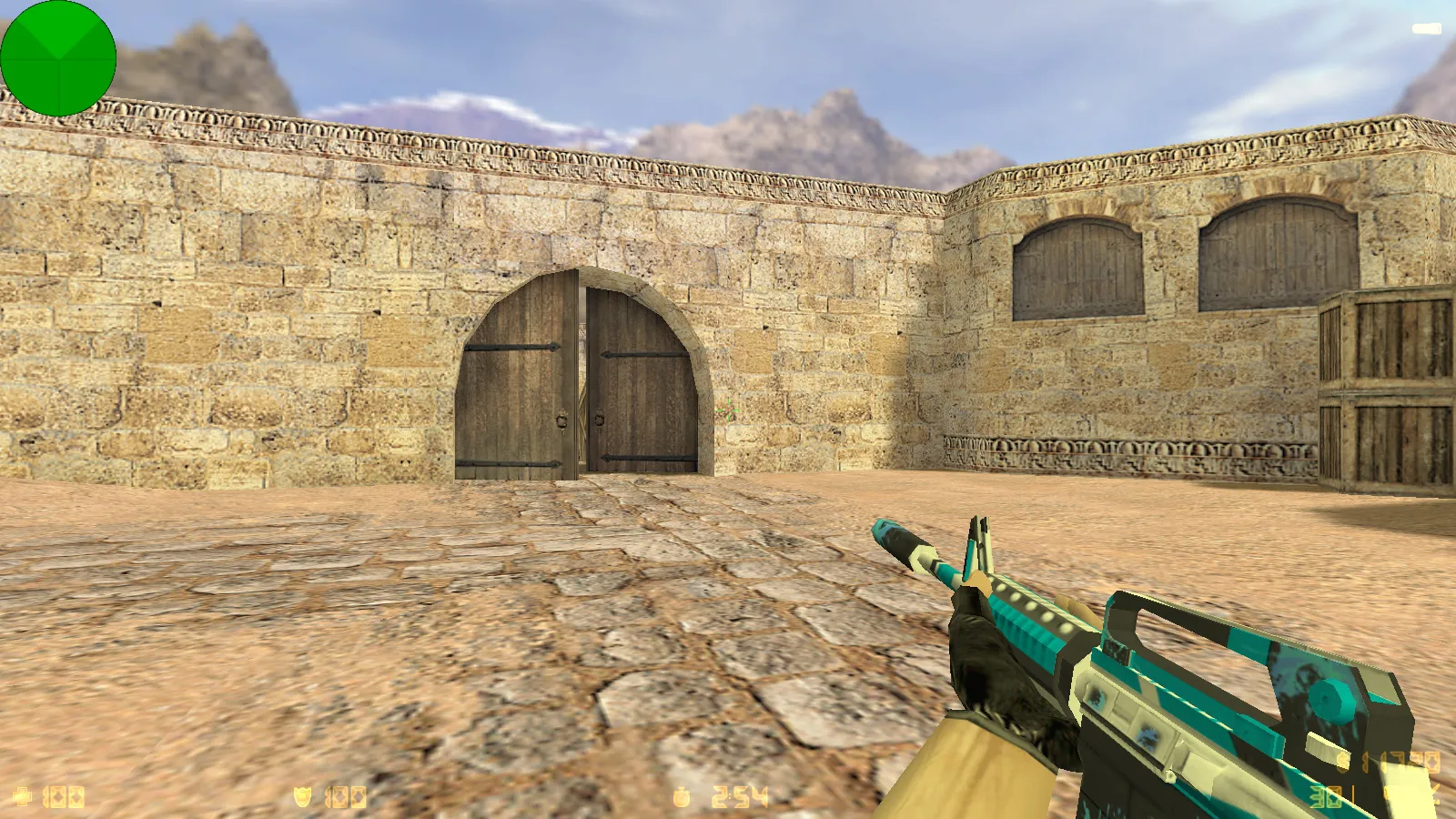 Скриншот CS 1.6 от Kerdik Show: блогерская сборка с 15 скинами, красно-синими моделями, темным меню и оптимизированным config.cfg