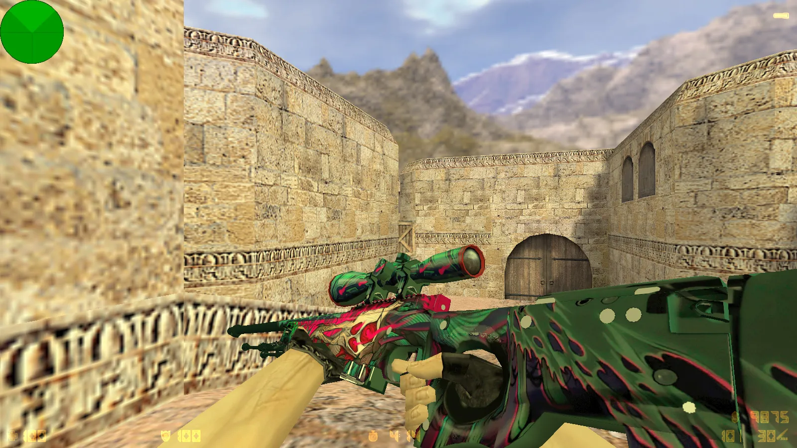 Скриншот  CS 1.6 от Kerdik Show: блогерская сборка с 15 скинами, красно-синими моделями, темным меню и оптимизированным config.cfg