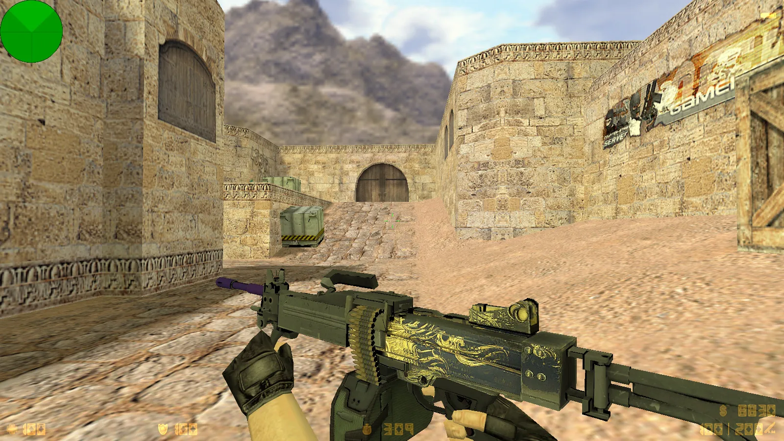 Скриншот  CS 1.6 от Kerdik Show: блогерская сборка с 15 скинами, красно-синими моделями, темным меню и оптимизированным config.cfg