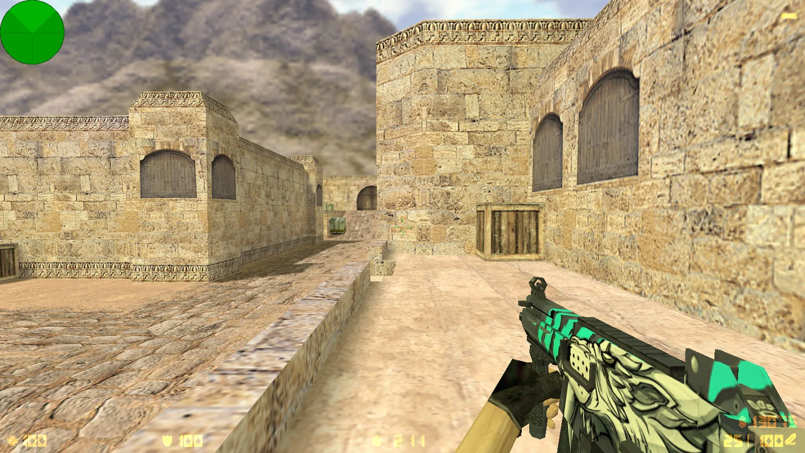 Скриншот  CS 1.6 от Kerdik Show: блогерская сборка с 15 скинами, красно-синими моделями, темным меню и оптимизированным config.cfg