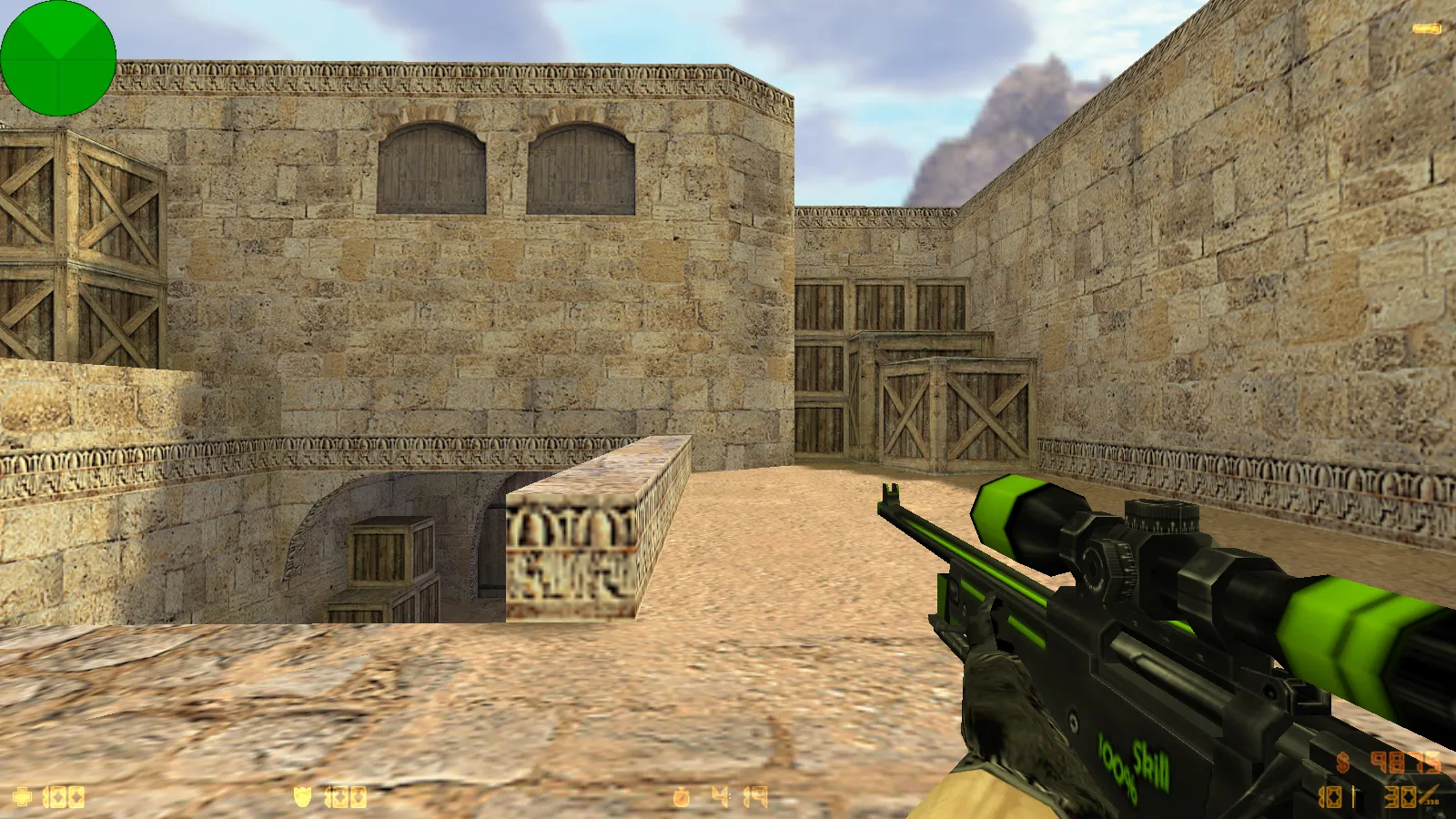 Скриншот  CS 1.6 от Киси: блогерская сборка с 24 скинами, минималистичными моделями, музыкой в меню и оптимизированным config.cfg