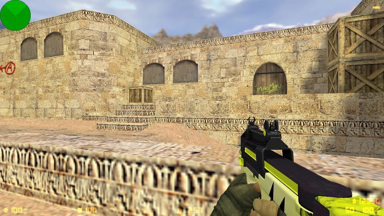 Скриншот  CS 1.6 от Киси: блогерская сборка с 24 скинами, минималистичными моделями, музыкой в меню и оптимизированным config.cfg