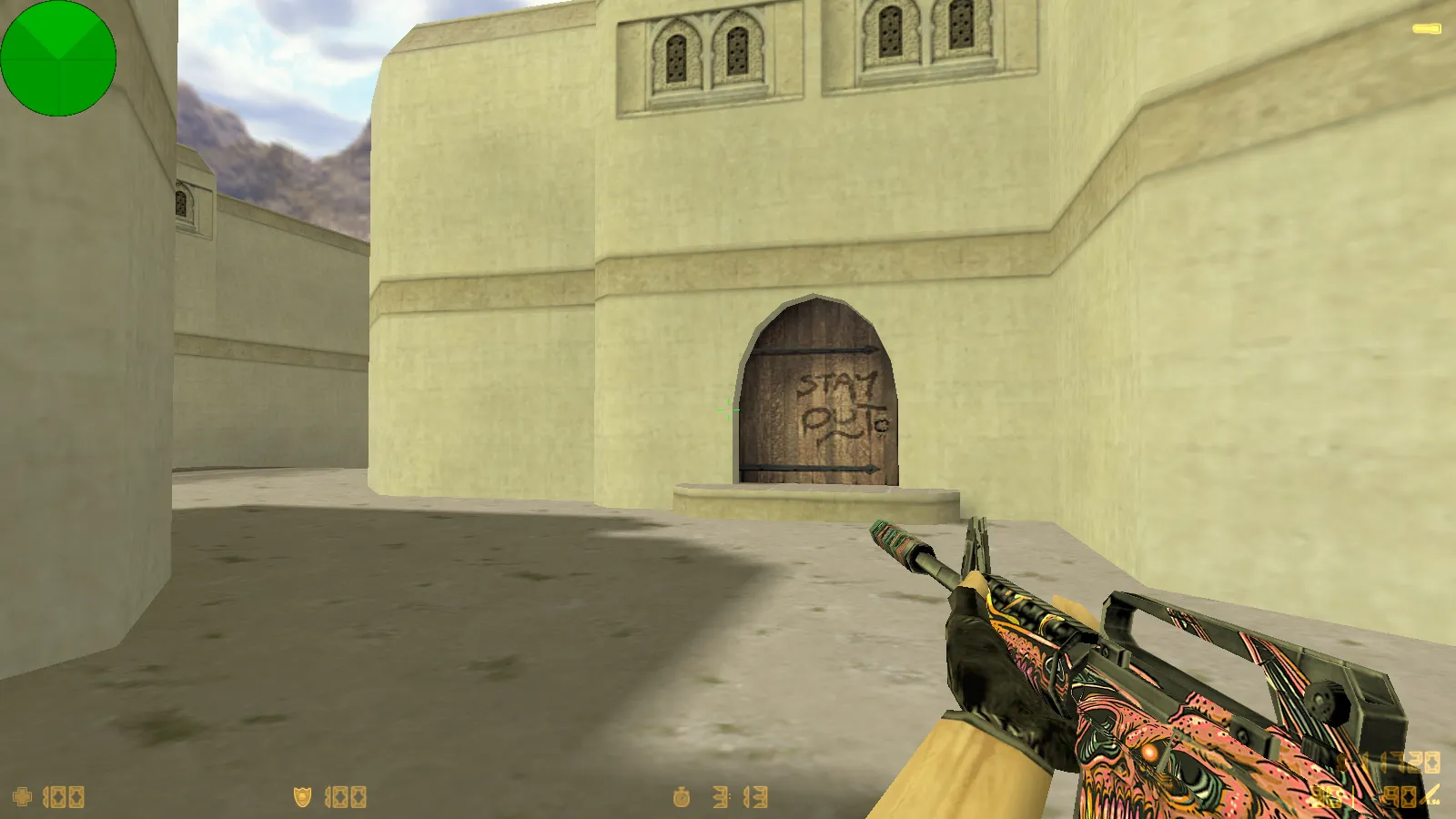 Скриншот CS 1.6 от Кокосика: блогерская сборка с 8 обновлениями, скинами, звуками, темным меню и оптимизированным конфигом