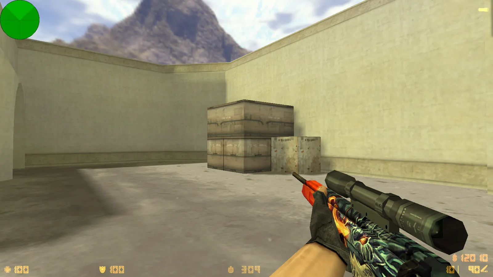 Скриншот  CS 1.6 от Кокосика: блогерская сборка с 8 обновлениями, скинами, звуками, темным меню и оптимизированным конфигом