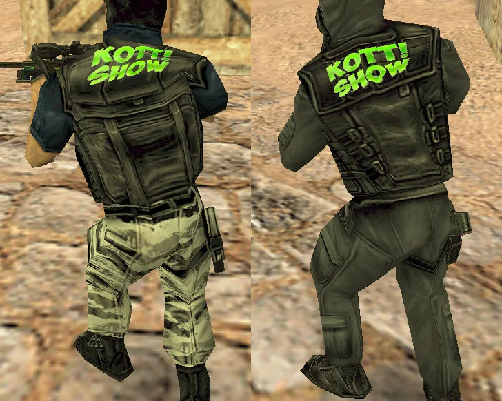 Скриншот Сборка CS 1.6 от Кот Плея (KOTT PLAY): скины, конфиг, модели игроков и запуск без проблем