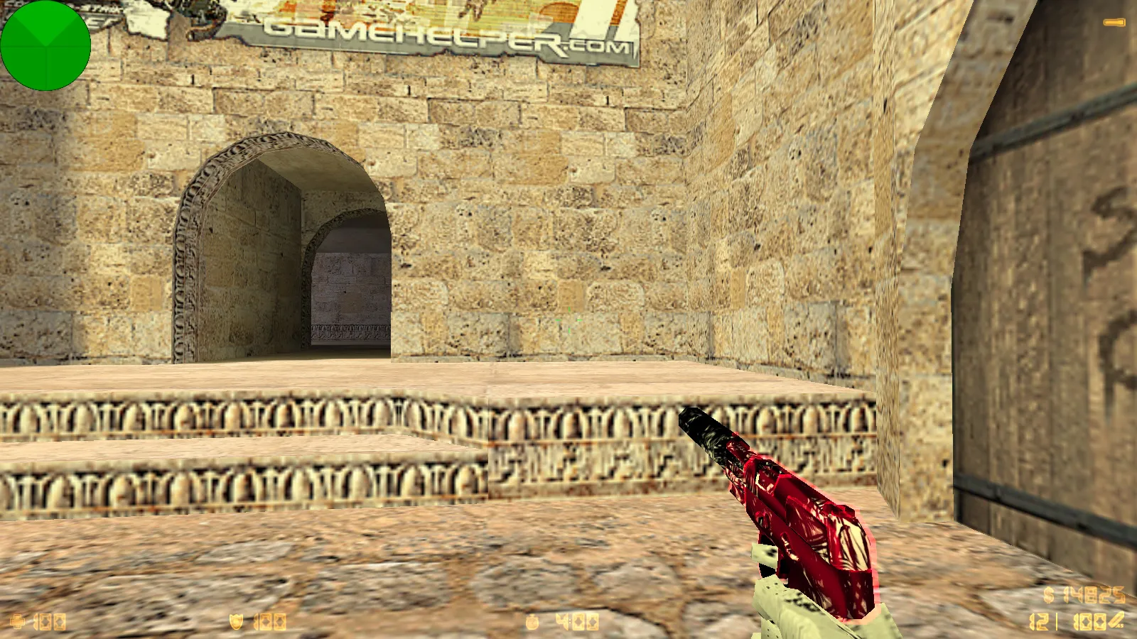 Скриншот  CS 1.6 от KuraRaze: сборка с красно-черными скинами, красными террористами и оптимизированным конфигом