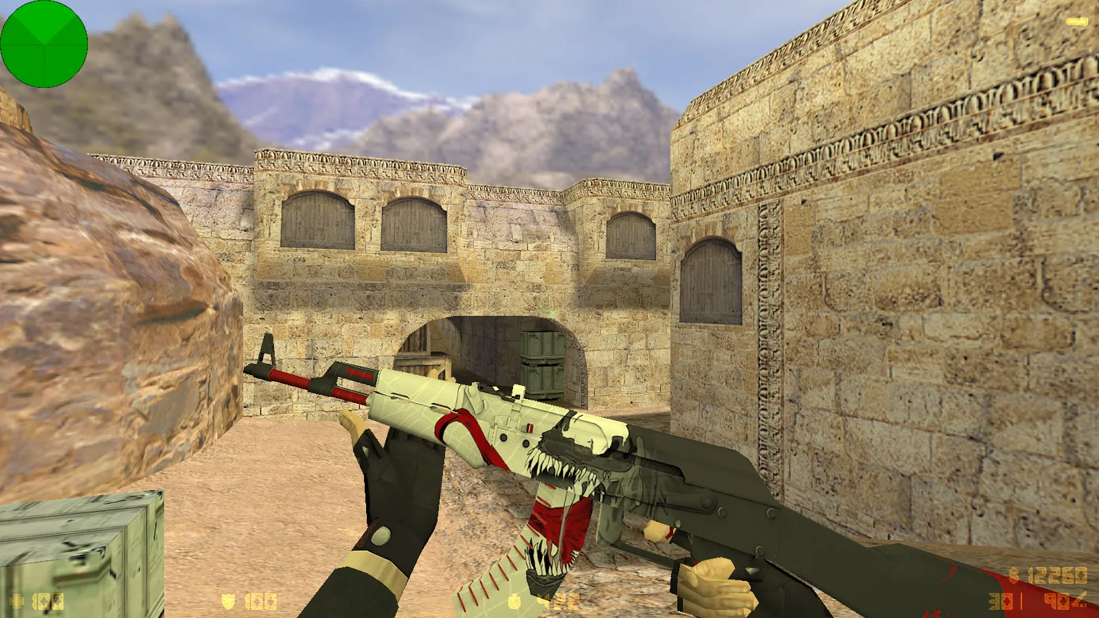 Скриншот CS 1.6 от Kuro: блогерская сборка с 6 апгрейдами, 27 моделями оружия v_/p_/w_, темным меню и оптимизированным конфигом