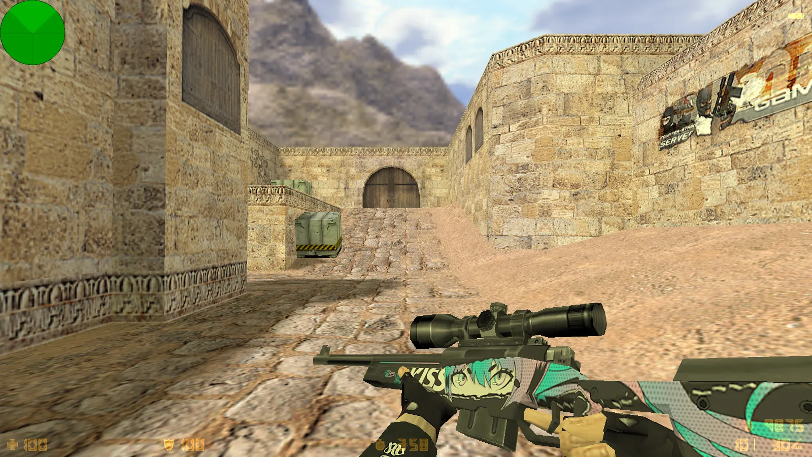 Скриншот  CS 1.6 от Kuro: блогерская сборка с 6 апгрейдами, 27 моделями оружия v_/p_/w_, темным меню и оптимизированным конфигом