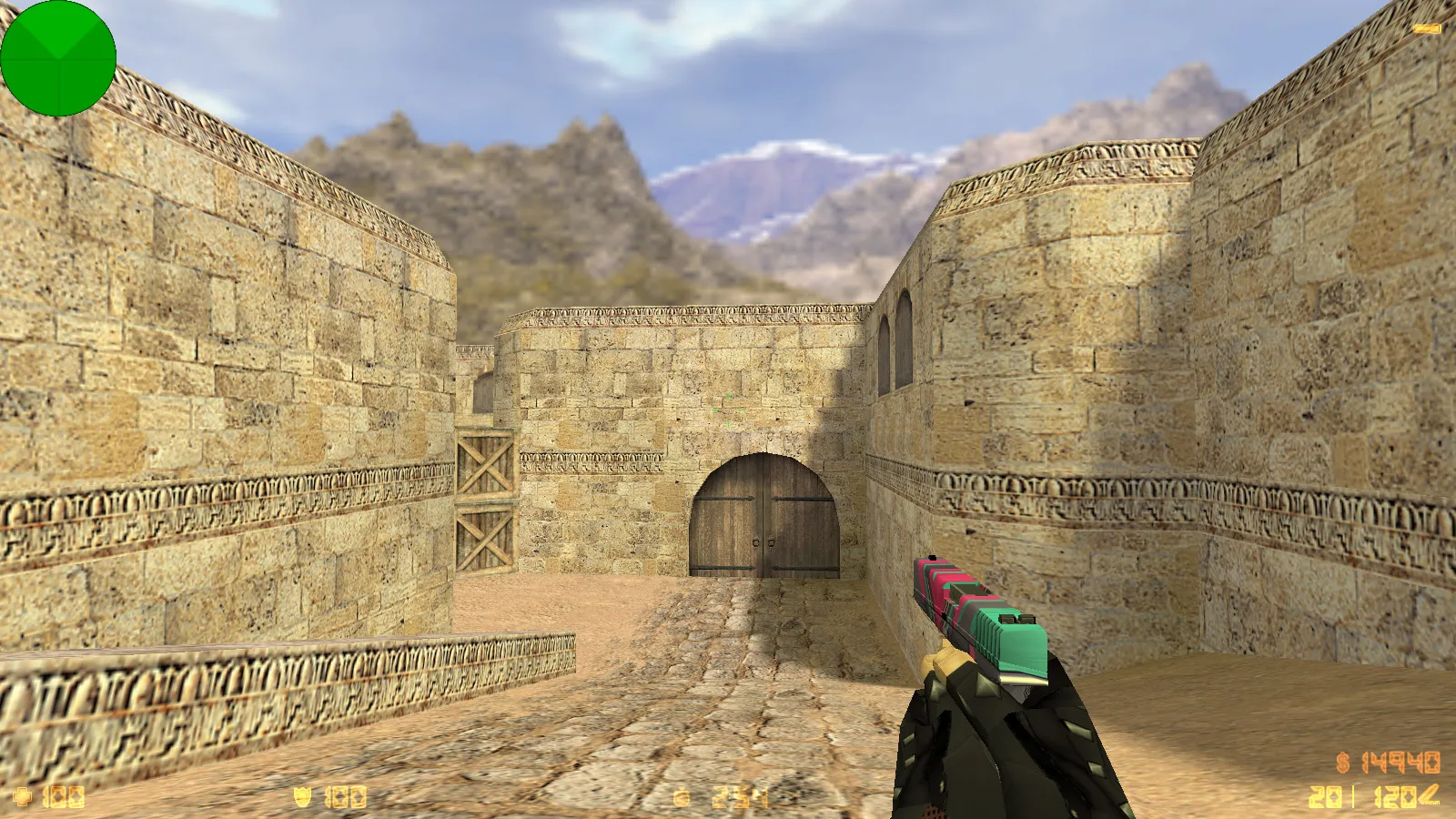 Скриншот  CS 1.6 от Kuro: блогерская сборка с 6 апгрейдами, 27 моделями оружия v_/p_/w_, темным меню и оптимизированным конфигом