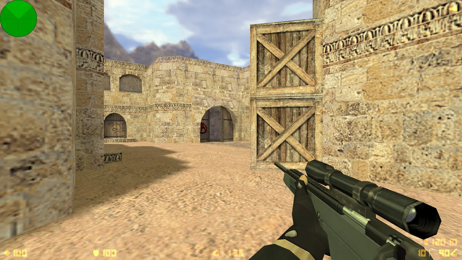 Скриншот  CS 1.6 от Kuro: блогерская сборка с 6 апгрейдами, 27 моделями оружия v_/p_/w_, темным меню и оптимизированным конфигом