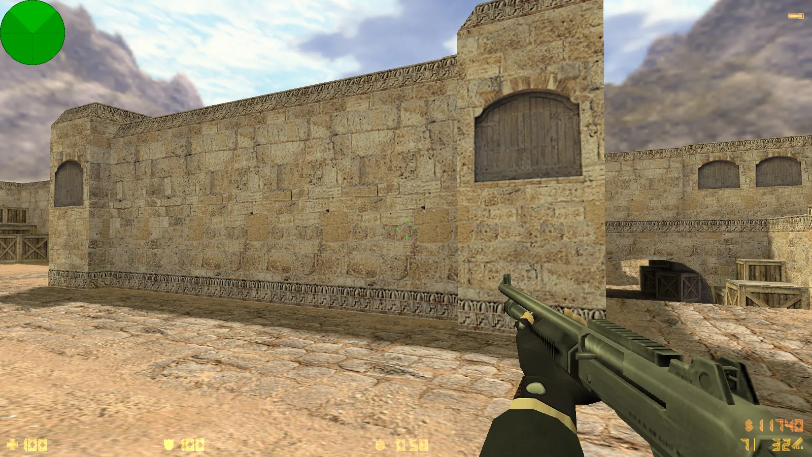 Скриншот  CS 1.6 от Kuro: блогерская сборка с 6 апгрейдами, 27 моделями оружия v_/p_/w_, темным меню и оптимизированным конфигом