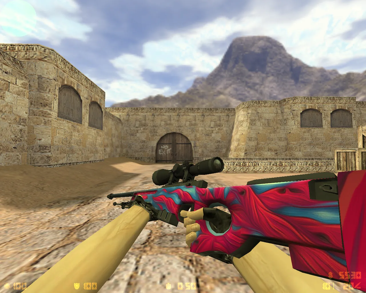 Скриншот CS 1.6 от Лама v2: блогерская сборка с темным меню, 9 скинами оружия и чистым конфигом