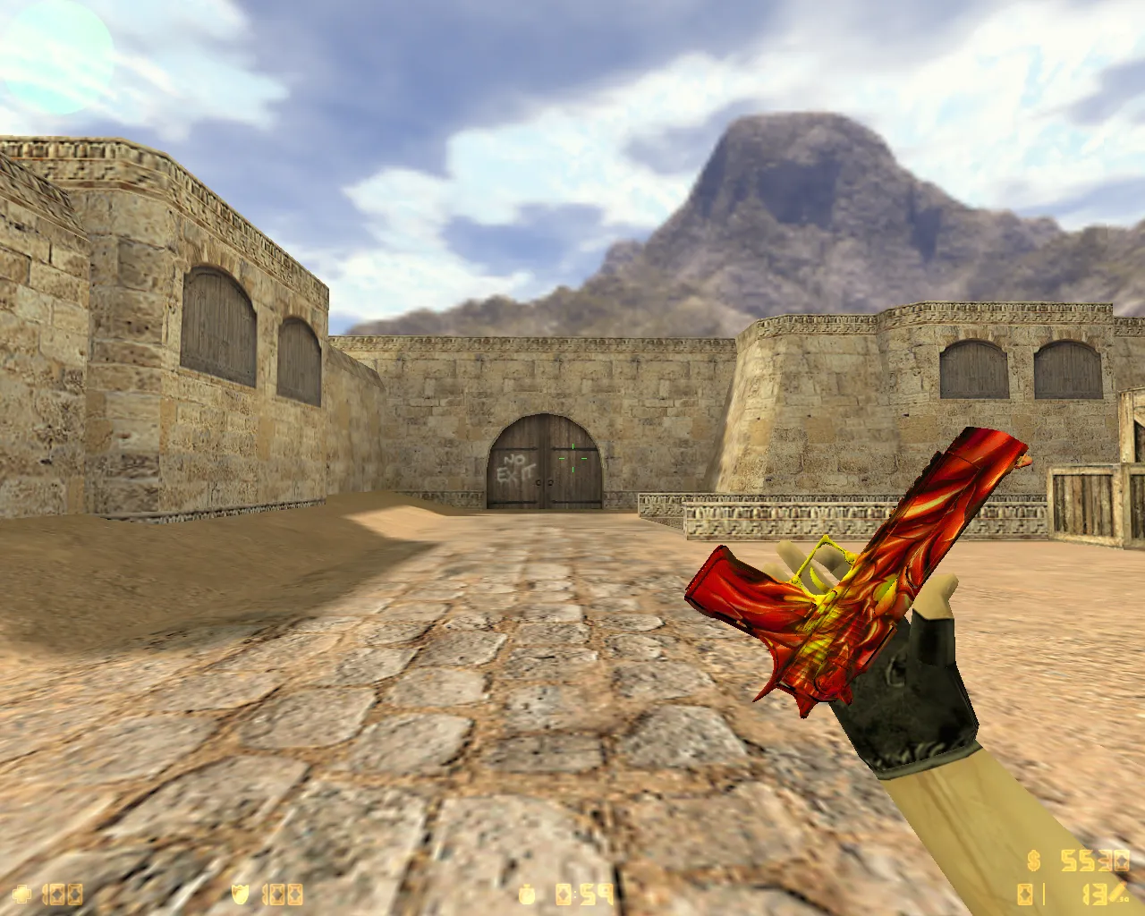 Скриншот  CS 1.6 от Лама v2: блогерская сборка с темным меню, 9 скинами оружия и чистым конфигом