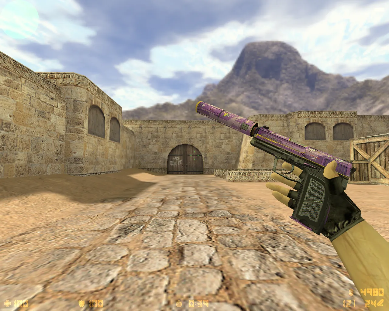 Скриншот  CS 1.6 от Лама v2: блогерская сборка с темным меню, 9 скинами оружия и чистым конфигом