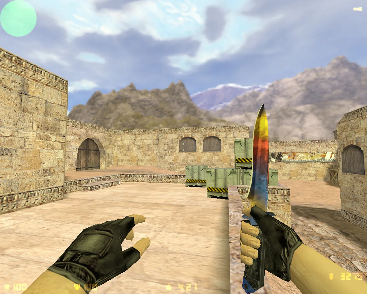 Скриншот CS 1.6 от Лама: блогерская сборка, меню с мемом «Ничоси», музыка, конфиг и запуск без проблем