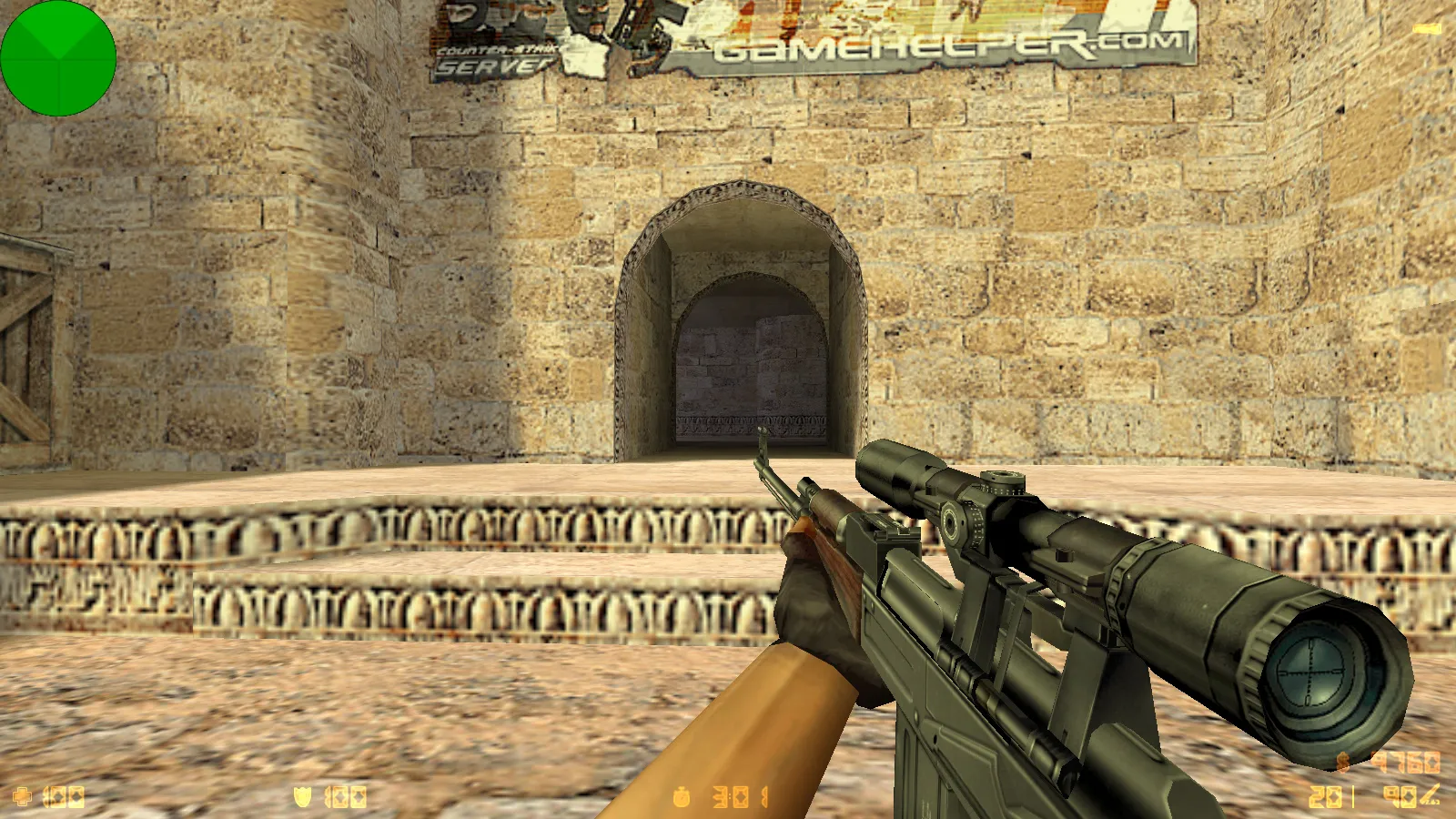 Скриншот  CS 1.6 от LаниWымбал: сборка с 7 допами, скины оружия, красно-синие модели, темное меню и оптимизированный конфиг