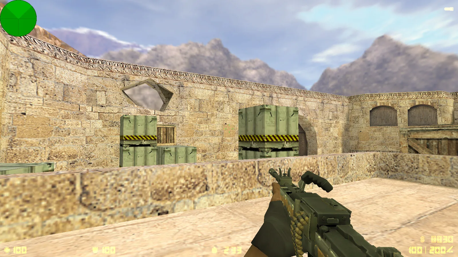 Скриншот  CS 1.6 от LаниWымбал: сборка с 7 допами, скины оружия, красно-синие модели, темное меню и оптимизированный конфиг