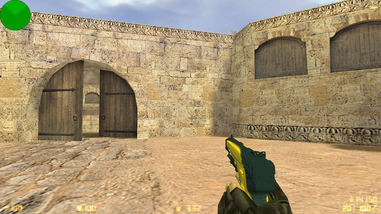 Скриншот  CS 1.6 от LаниWымбал: сборка с 7 допами, скины оружия, красно-синие модели, темное меню и оптимизированный конфиг