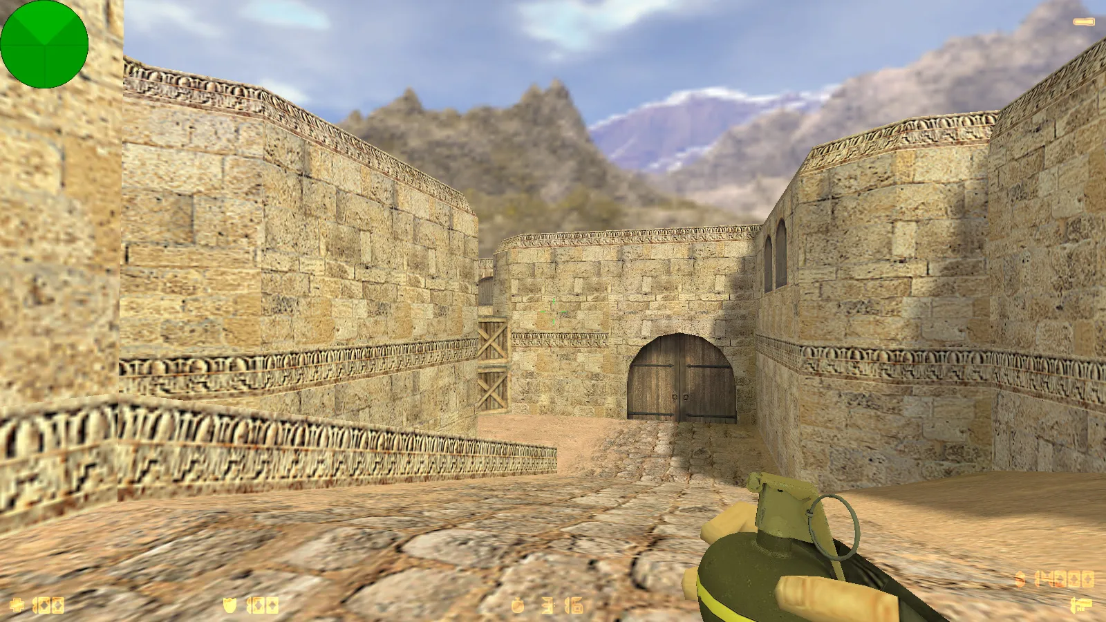 Скриншот  CS 1.6 от LаниWымбал: сборка с 7 допами, скины оружия, красно-синие модели, темное меню и оптимизированный конфиг