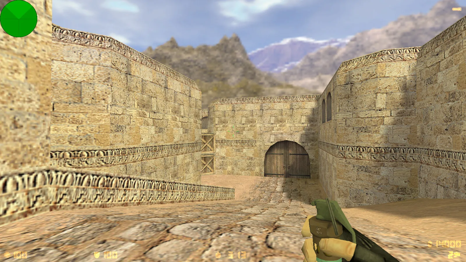 Скриншот  CS 1.6 от LаниWымбал: сборка с 7 допами, скины оружия, красно-синие модели, темное меню и оптимизированный конфиг