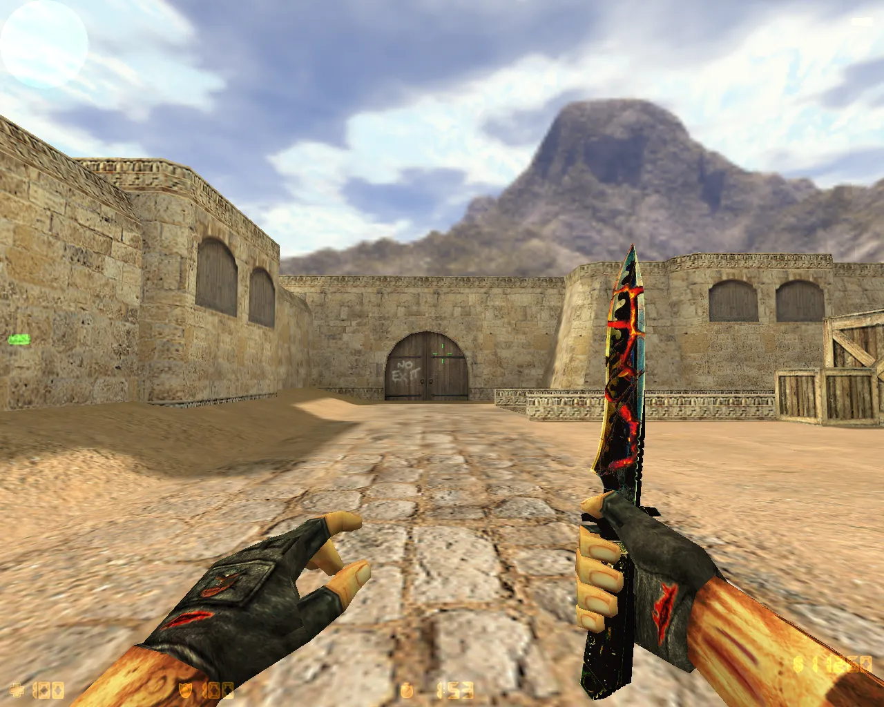 Скриншот CS 1.6 «Лава»: полный пак Lava моделей оружия, спецназ и террористы, черная тема, звуки и оптимизированный конфиг