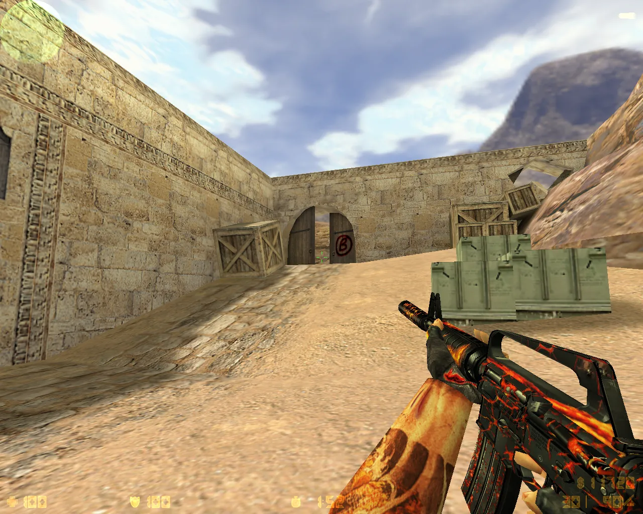 Скриншот  CS 1.6 «Лава»: полный пак Lava моделей оружия, спецназ и террористы, черная тема, звуки и оптимизированный конфиг