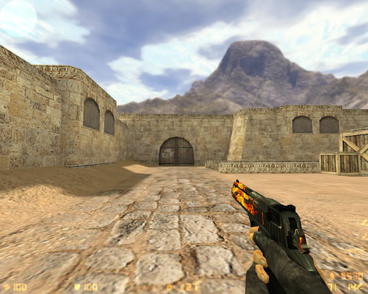 Скриншот  CS 1.6 «Лава»: полный пак Lava моделей оружия, спецназ и террористы, черная тема, звуки и оптимизированный конфиг